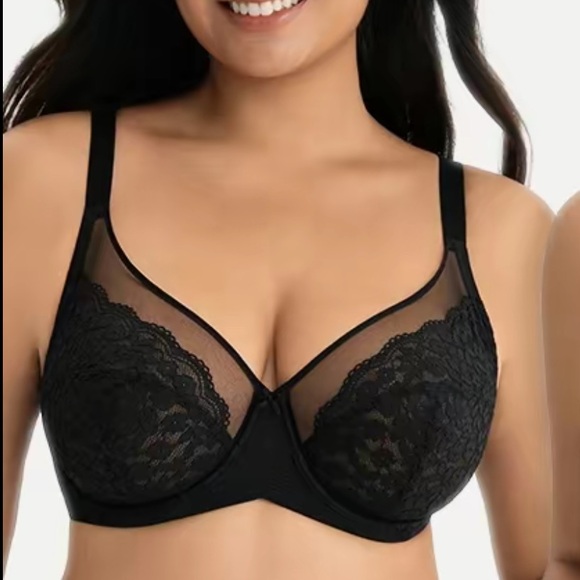 NWT Lacsper Daisy Bra Floral Lace Unlined Full Coverage Underwire size 36C - Picture 2 of 9